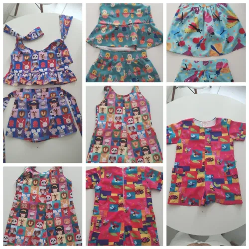 Roupas infantis de menina 