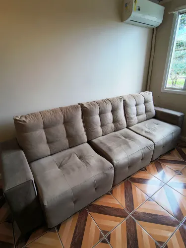 Sofá retrátil 3 lugares