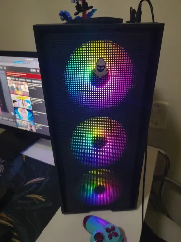 Gabinete mancer mid Tower narok V2 com 3 fans