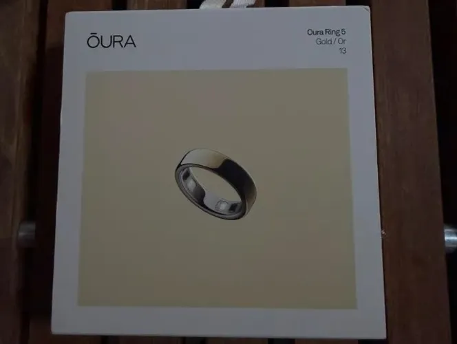 Oura Ring 5 Geração Gold Anel Inteligente