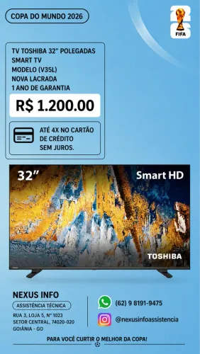 Tv 32 polegadas Smart Nova Lacrada