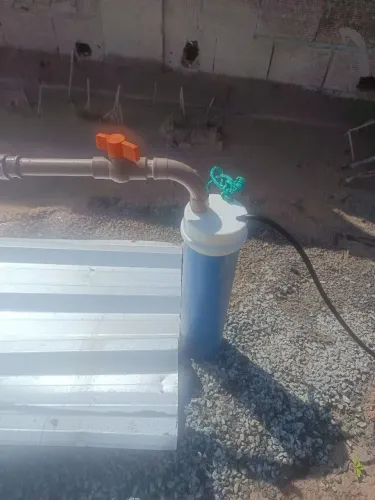 Limpeza, manutenção, bomba, poço artesiano 