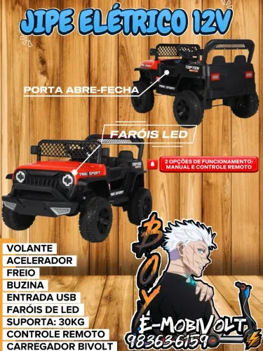CARRINHO ELÉTRICO JIPE