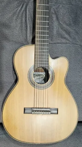 VIOLAO ROZINI 7 cordas Premium Cutaway madeira maciça