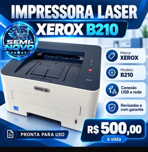 Impressora Laser - Xerox B210 - USB - preto e branco
