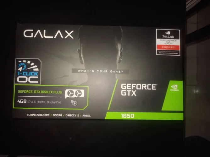 Placa de Vídeo GALAX NVIDIA GEFORCE GTX 1650