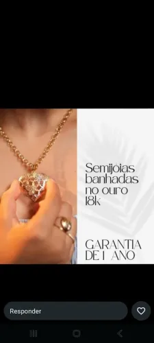 SEMI JOIAS BANHADA NO OURO 18 ! ?