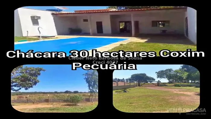 Vendo chácara com 30 Hectares em Coxim
