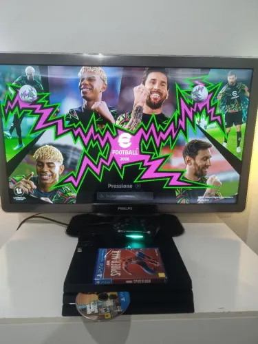 PS4 PRO 1TB + TV 40" LED 4 JOGOS 1 CONTROLE