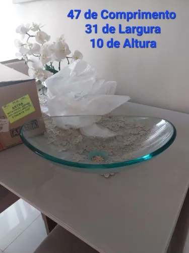 Vendo Pia de Vidro e Espelho Moderno