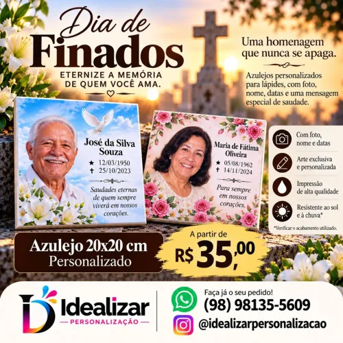 Azulejo personalizado para lápides 