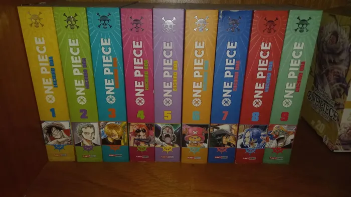 Coleção 1 ao 9, one piece 3 em 1