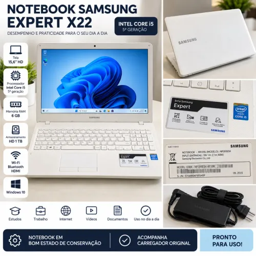 Notebook Samsung Expert X22 i5 - 15,6? - 6GB RAM - 1TB