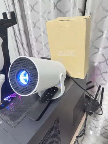 Projetor HY300-A 4K Portátil, Android TV