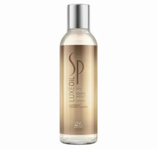Shampoo Sp Luxe Oil Keratin Wella 200mL Cabelo Tratamento Nutrição Reconstrução Queratina