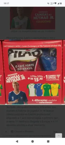 Camiseta Neymar Pilão 2018
