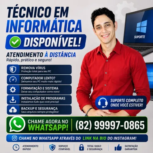 Técnico em Informática - Disponível
