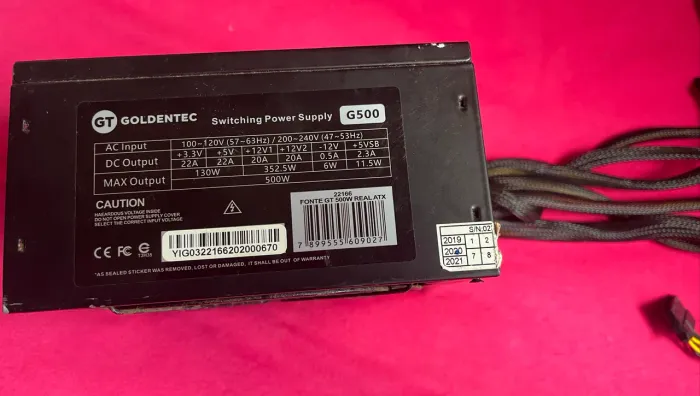 Fonte atx - 500w