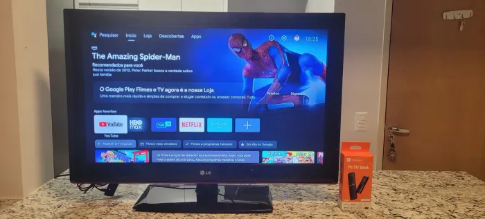 TV LG 32" + Mi TV Stick Xiaomi Original