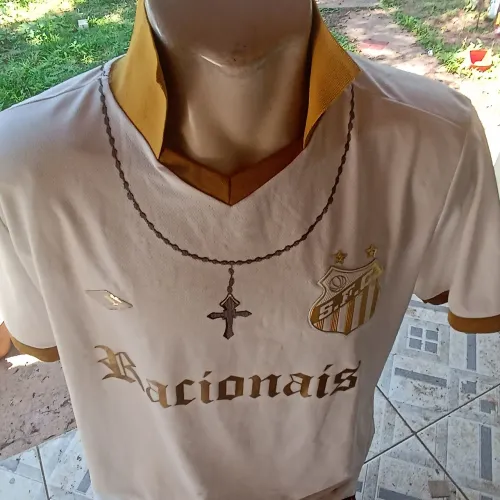 camisa do santos racionais branca