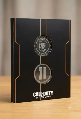 Moeda Colecionável Challenge Coin Call Of Duty Black Ops 2