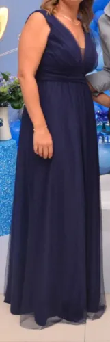 Vestido festa azul marinho 