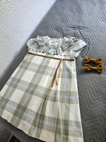 Vestido Menina + Lanços 2 anos