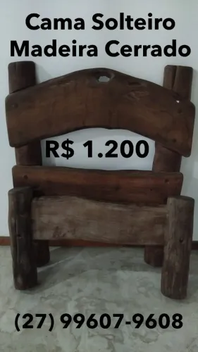 Cama de Solteiro Madeira do Cerrado