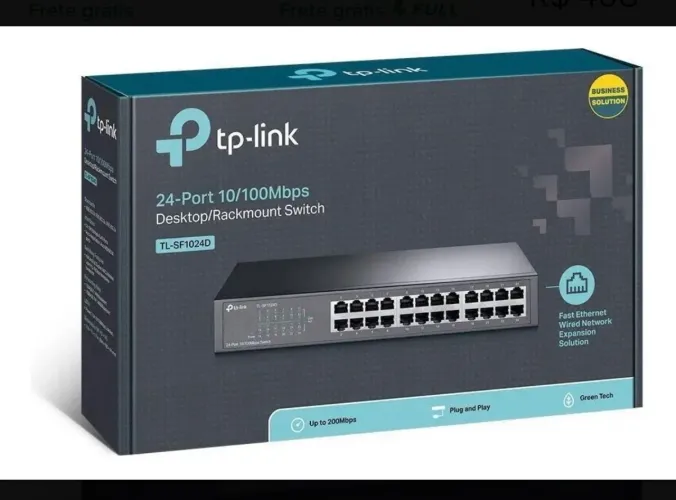 Switch Intelbras 24 portas Fast 10/100mbps