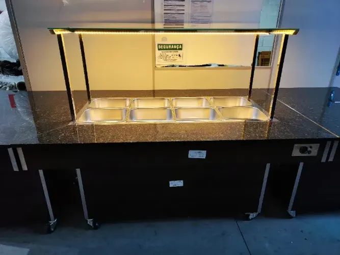 Buffet conjugado quente e frio 1825mm