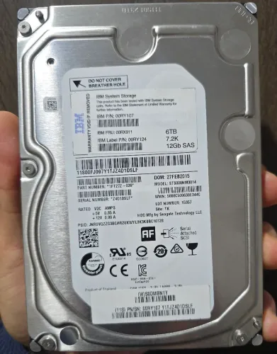 6Tb HD Interno Seagate (SAS) IBM-D050 (Atenção: Servidor SAS) - 100% Saudavel e Testado