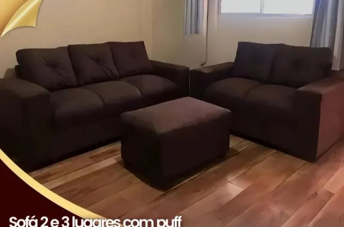 Conjunto Sofá Grécia 2 e 3 lugares! 6 opções de cores!