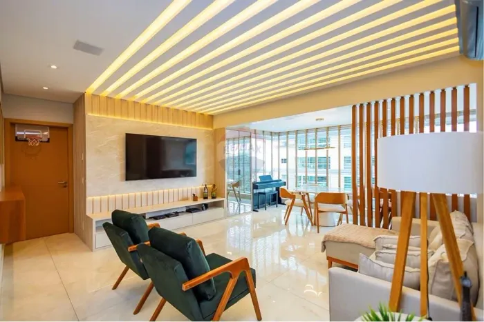 Apartamento para locação com 129m², 3 quartos, sendo 3 suítes, e 2 vagas no condomínio clu