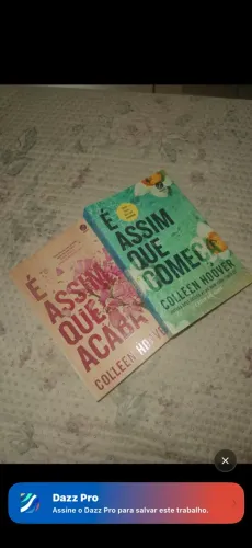 livros ?É ASSIM QIE ACABA? + ?É ASSIM QUE COMEÇA?
