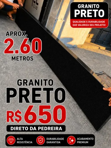 Pedra de Granito preta 