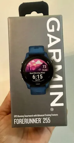 Relógio Garmin Forerunner 255...novo na caixa com 2 pulseiras reservas,.