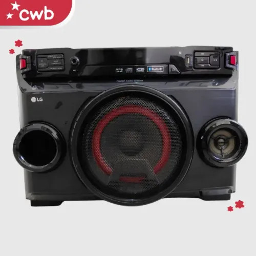 LG | Aparelho de Som OM4560 Bivolt Preto 200W RMS, CD, MP3, USB e Bluetooth X Boom Festa