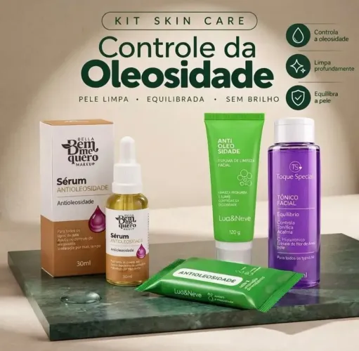 KIT LIMPEZA DE PELE ANTI OLEOSIDADE