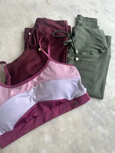 Kit 2 Calça Legging E Top sarados