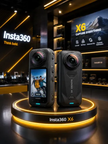 Insta 360 X6 Standard Bundle Midnight Black Camera De Acao