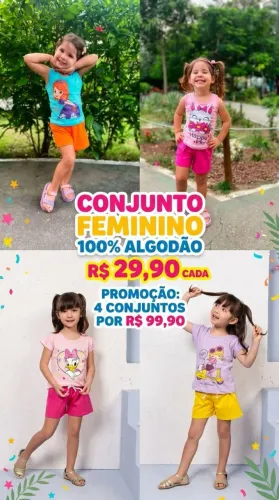 Conjuntos dia a dia feminino