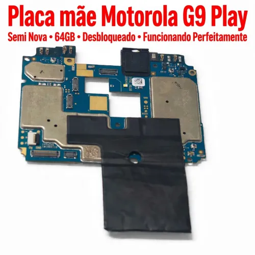 Placa mãe Motorola G9 play 32Gb desbloqueado funcionando perfeitamente