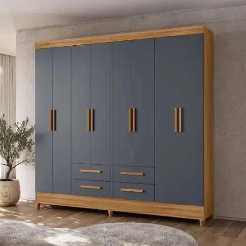 Guarda-Roupa Casal Moval Florida 8 Portas