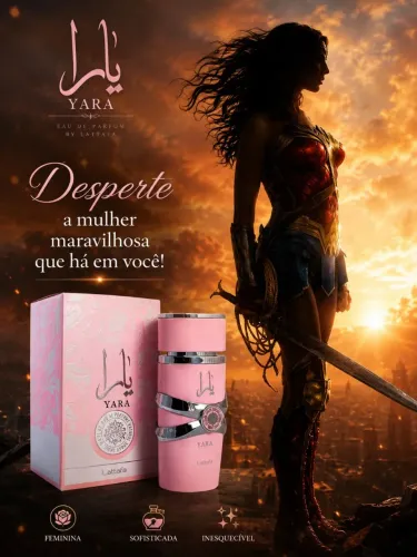 Perfume Árabe Feminino Yara Lattafa100ml produto Original 