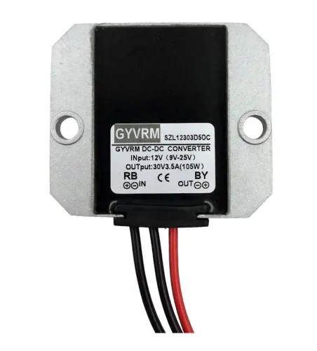 Conversor DC-DC elevador (step-up / boost) da marca GYVRM.