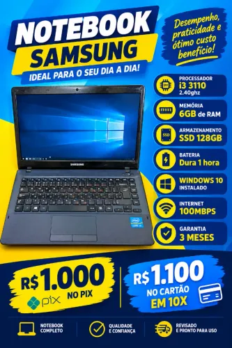 Notebook LG i3 3110 + 6GB Ram + 128GB SSD - Com Garantia e Parcelado no cartão!!