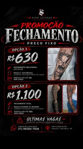 Fechamento tatuagem