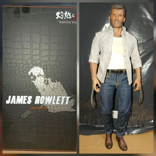 Burning soul, Logan, James howlett, tipo hot toys em ótima condições