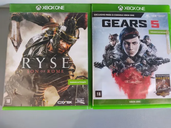 Vendo jogos de mídia física GEARS 5 e Ryse Son of Rome