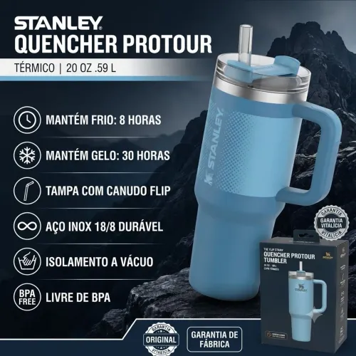 Copo térmico Stanley Quencher Protour 590ml - lacrado